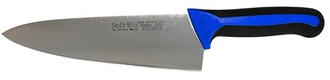 Cutlery Mania SoftBlu Professional Kitchen Knifes, X50CrMoV15 German Stainless Steel, Non-Slip Soft Grip Handle (Chef, 8)