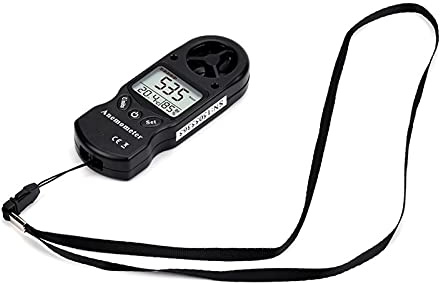 ZJFHEYUO Mini anémomètre numérique thermomètre anémomètre à Main LCD TL-300