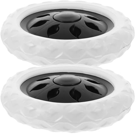 Roulettes Robustes pour Chariot à Bagages, Lot de 2 en Caoutchouc | Roues Pivotantes, Installation Facile et Retrait Rapide, Structure Stable, Transport Sûr, Rangement Simple