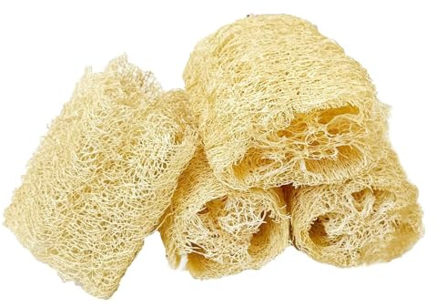 Giocattoli per interni di coniglio | Forniture per giocattoli Luffa Gerbil 4 pezzi | Giocattolo per roditori per piccoli animali | Per genitori di animali Centri di accoglienza Negozi Cane Gatto