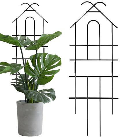 Enrejado Metálico - Enrejado Metálico De Soporte para Plantas | Estructura de Soporte Vertical | para Interior Exterior Patio Jardín Boda Flor Enredadera Terreno Balcón