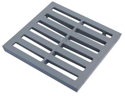 Einlaufrost, begehbar 200x200mm, (grau RAL7035)