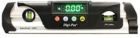 Digi-Pas DWL280PRO - Nivel digitales (pack de 1, Almunio)