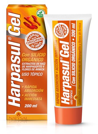 HARPASUL® GEL 200 ml | Gel con Efecto Frío - Calor | Alivio Inmediato para Dolor Muscular, Golpes y Esguinces | Con Harpagofito, Árnica y Silicio Orgánico | Acción Anti-Inflamatoria y Defatigante