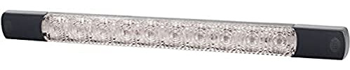 HELLA 2BA 980 888-011 Blinkleuchte - Strip Lamp - LED - 12V - Anbau/Schraubanschluss - Lichtscheibenfarbe: glasklar - Kabel: 2500mm - Stecker: offene Kabelenden - hinten - Menge: 1