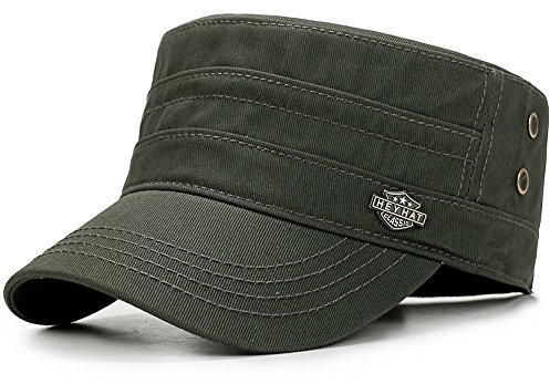 Yooeen Military Army Cap Herren Vintage Militär Mütze Verstellbar Armymütze Baumwolle Baseball Cap Kappe mit Gute Qualität Stickerei Kopfumfang 56-62 cm