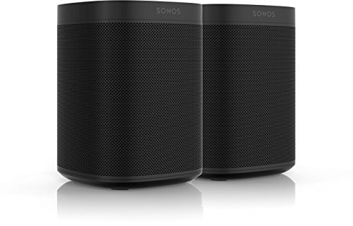 Sonos One | Smart Speaker mit Alexa Sprachsteuerung | Doppelpack | 2X Sonos One (Schwarz)