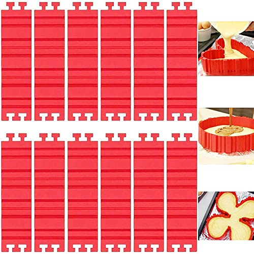 Aestm 8 Stück Tortenring Verstellbar, kuchenform Silikon, silikon Form, DIY eine Vielzahl von Formen für Torten Fondant Muffin