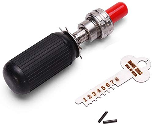 Loboo Idea Juego de herramientas tubulares de acero inoxidable de 7 pines para cerradura civil, herramientas para abrir y cerrar