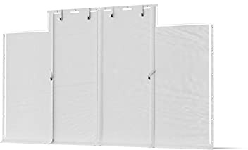 DAS COMPANY Eingangsplane PVC 2Stck. 2-5x8m Weiß - Pavillon - Plane Wasserdicht - Zeltgarage - Zeltplane - Abdeckplane Wasserdicht - Lagerzelt - Gartenhaus
