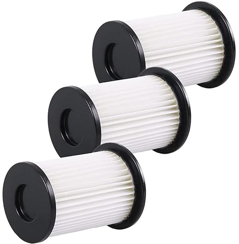 3 Hochwertige HEPA Filter - Für Akku Staubsauger CleanMaxx PC P008E und PC P009E passend - Wiederverwendbar aus umweltfreundlichem Material - Bestleistung beim Saugen