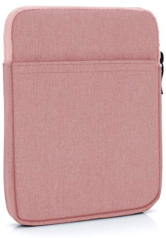 MyGadget Nylon Sleeve Hülle für Tablet bis 6,8 Zoll [ 18 x 13,5 cm ] - Schutzhülle Tasche z.B. Kindle Paperwhite | Tolino Vision 1-4 | Shine 1-3 - Rosa