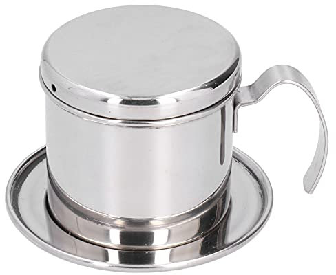 Alvinlite Traditioneller Kaffeekocher-Topf, vietnamesischer Kaffeefilter, Teekanne, hitzebeständig für Haushalt, Küche, Büro, Restaurant