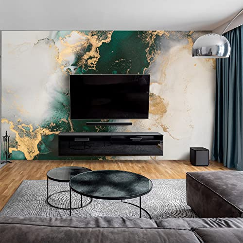 dedeco Wohnzimmerrückwand TV-Wand Wandpaneel Wohnrückwand Rückwand Tapetenersatz, Motiv: Marmor V15, 300 x 150 cm, wasserfest, robust, als Wandverkleidung aus Aluminium