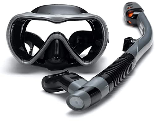 BONOOL Tauchmaske, großer Rahmen, Taucherbrille, voll atmend, beschlagfrei, Schwimmbrille, Maske, Vollgesichts-Schnorchelmaske