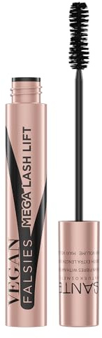 SANTE Naturkosmetik vegan Falsies Mascara - 9ml - Wimperntusche mit intensivem Volumen & Länge - mit veganem Faser-Komplex & Rosenwasser - vegan & dermatologisch getestet