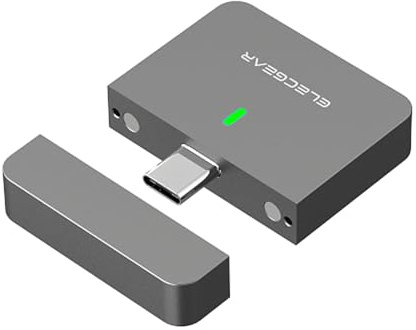 ElecGear Externt Mini SSD-hölje för 2230 NVMe M.2 och 30 mm PCIe SSD, USB Type-C 3.2 hårddiskhölje i aluminium, USB-adapter