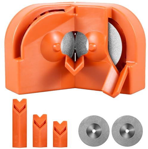 Electric Drill Bit Sharpener High Hardness Drill Bit Grinding Sharpener Cobalt Drill Bit Grinding Tool with 2 Grinding Wheel Discs for High Speed Steel Carbide