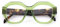Corpootto Vogue Lesebrille, Grün-Schildkröte, 1.5 Diottria