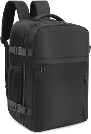CNMTCCO Mochila Viaje Cabina Avion 40x20x25, Equipaje de Mano 20L Mochila Cabina para Ryanair 40x20x25cm Portatil de 14 Pulgadas Bolas con Bolsillo Antirrobo Y Orificio De Carga