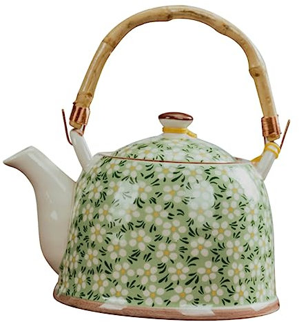 VINTORKY Théière Céramique Style Japonais Avec Passoire Théière Décorative Pour Maison Bureau