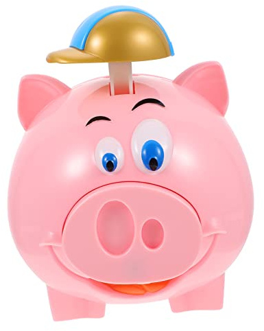 Milisten Salvadanaio a Forma Di Porcellino Creativo Contenitore Per Monete e Banconote Gioco Divertente Per Ragazzo Ragazza Cartone Animato Per Risparmiare
