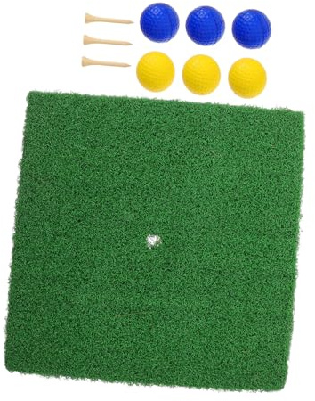Supvox Golfgrifftrainer Mit Outdoor-golfmatte Und Indoor-golfübungsmatte Inklusive Golf-Tee Driving-Range-bällen Und Golf-schlagball Für Anfänger Und Übungszwecke rutschfeste