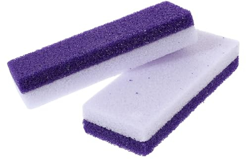 Piedra Pómez para Pies Herramienta de Pedicura Pu 2piezas | Color Púrpura, Bloque Volcánico, Portátil y Ligero, para Quitar Callos y Durezas Muertas