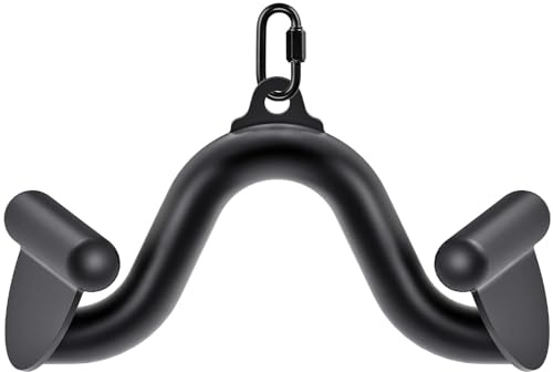SELEWARE 30,5 cm latsdragstång, latsdragshandtag – ergonomiskt bicepsstång, mångsidig kabelmaskinmontering, pull up-stång, dragstång för mångsidig muskelträning