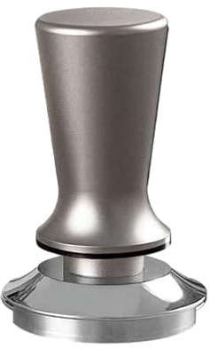 Cecotec Prensador para Café Baristeo Tamper51. Prensador Profesional 51 mm con Resorte, Base Plana Acero Inoxidable, Mango Madera Ergonómico, Compatible Cafeteras Domésticas y Profesionales