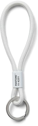 Pantone Design Schlüsselband Key Chain, Farbe des Jahres 2026, Cloud Dancer 11-4201, verschiendene Längen