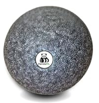 PandaFit Faszienball Ø 8 cm, Massageball für Triggerpunkte, Nacken, Rücken und Füße, für Faszientraining, Yoga und Selbstmassage, EPP-Hartschaum, mittelhart