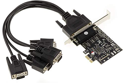 KALEA-INFORMATIQUE Carte PCIe 4 Ports RS232 Pieuvre ASIX 99100 | Carte PCIe 4 ports RS232 sur pieuvre avec ASIX MOSCHIP 99100