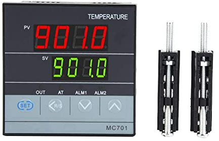 MC701 Digitaler PID Temperaturregler PT100-Sensor K Typ Universaleingang Relais/SSR-Ausgang 85 V-265 V -199°C~1300°C,Thermostat