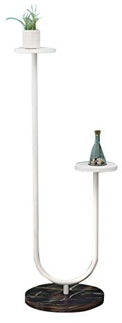Weiß Blumentreppe aus Metall Holz, Pflanzentreppe Innen und Außen, Pflanzenregal Blumenregal Blumenbank Pflanzenständer Blumenständer für Wohnzimmer Balkon Dekor