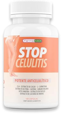 Potente anticelulítico | Cápsulas reafirmantes y anticelulíticas 100% efectivas | Tonifica e hidrata la piel | Elimina la piel de naranja | CLA, L-Carnitina, Ginkgo Biloba | 100U.