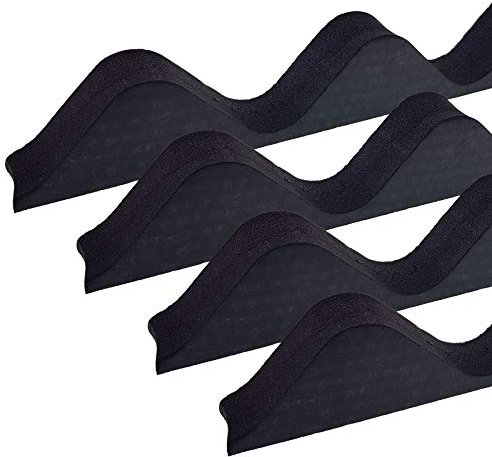 4 x Black Corrugated Sheet Foam Filler Eaves Purlin Roof Closure