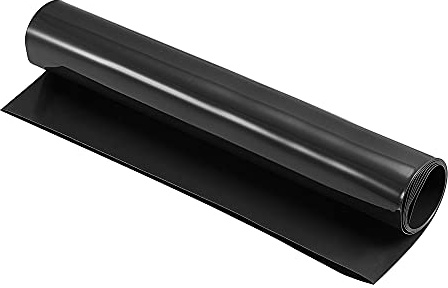 sourcing map Battery Wrap PVC Heat Shrink Tubing 220mm Dia 350mm Flat 1m Black Good Insulation for Battery Pack