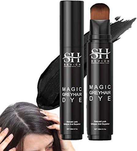 A/R Stick per ritocchi temporanei - Ritocco della radice dei Capelli Stick per Il Colore dei Capelli castani Neri - Strumento Fai da Te per la colorazione dei Capelli Lavabile e Portatile