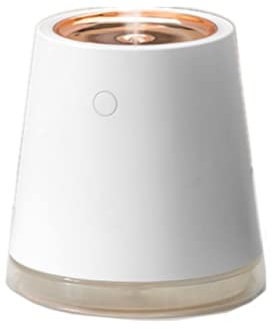 REJOON humidificador 500 ml Humidificador de Aire inalámbrico portátil de Gran Capacidad 1500 mAh Batería Recargable USB Mist Maker Fogger con luz LED cálida Azul Marino (Color : White)