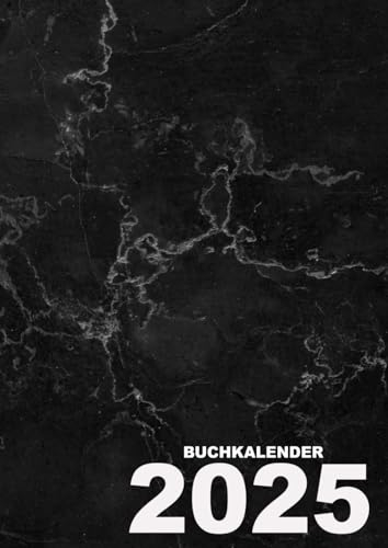 2025: buchkalender 1 tag 1 seite - 12 Monate Januar bis Dezember -groß A4