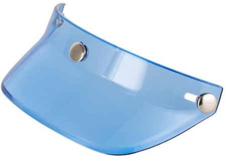Okiyakusama Visiera per Casco Visiera Coprivisiera Visiera Parasole Protezione per Visiera per Casco a 3 Scatti per Caschi con Parti a 3 Pulsanti, Blu