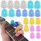 KSJEHW 20 Stücke Fingerspitzenschutz, Silikon-Fingerschutz, Fingerspitzenkappen, Pads, Abdeckung, Fingerhut, Fingerschutz für Gitarrenspielen, Schneiden, Wachsschnitzen, Papierkram
