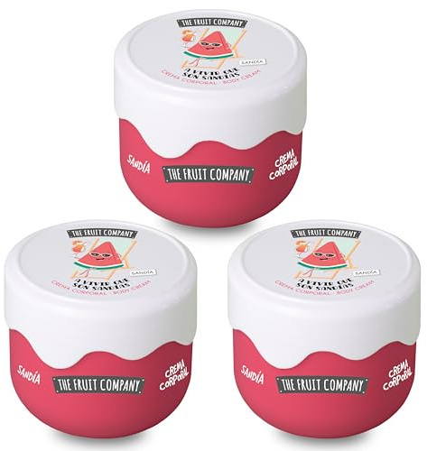 The Fruit Company - Vattenmelon sideneffekt kroppskräm med avokadoolja. Vegansk formel och grymhetsfri 200 ml (3 st)