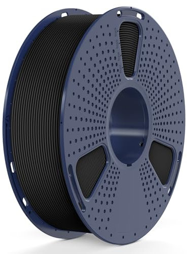 SUNLU Rapid PETG 3D Filament 1.75 mm 1KG, Hohe Geschwindigkeit 30–600mm/s 3D Drucker Filament, Maßgenauigkeit ± 0.02mm, 1KG Reusable Spule, Passend für die Meisten FDM 3D Drucker (Schwarz)