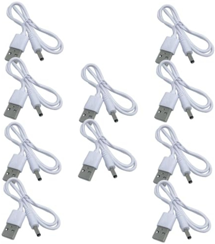 iplusmile 10pièces Câble USB vers Adaptateur Chargeur Pratique Et Portable pour Appareils Rechargeables