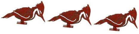 Gogogmee 3St Specht aus Metall Gartenverzierung im Freien Vogel-Statue -Zeichen Outdoor-Szenendekor Garten Rasen Animal Figures gartenskulptur Vogel- Tierdekor Eisen
