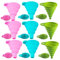 9Pcs Small Funnel, Funnels for Filling Bottles or Containers, Funnel Kitchen, Funnels, Silicone, Flexible, Reusable, Easy to Clean, for Filling Water Bottle Liquid Transfer Food Grade
