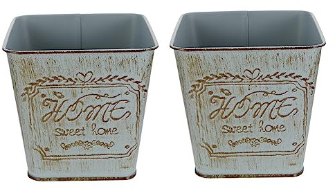 ifundom 2pièces Pot De Fleurs Vintage Récipients Décoratifs pour Plantes Succulentes pour Jardins Et Intérieur Design Artistique Et