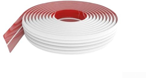 Hasaller Baguettes de protection d'angle auto-adhésives pour coins intérieurs et extérieurs - Protection pour meubles de maison et de bureau - 5 m - Blanc